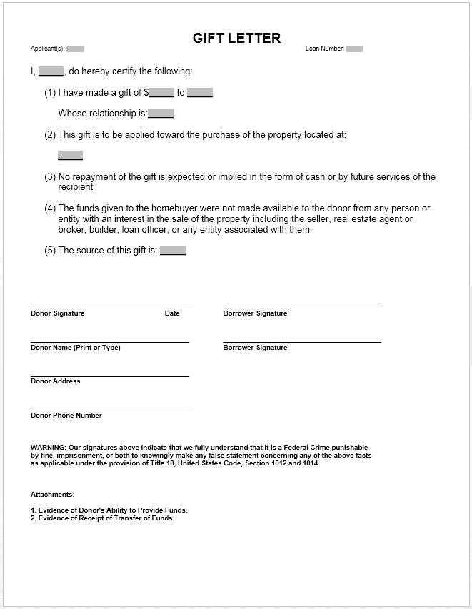 Gift Of Equity Letter from jeremyhouse.com