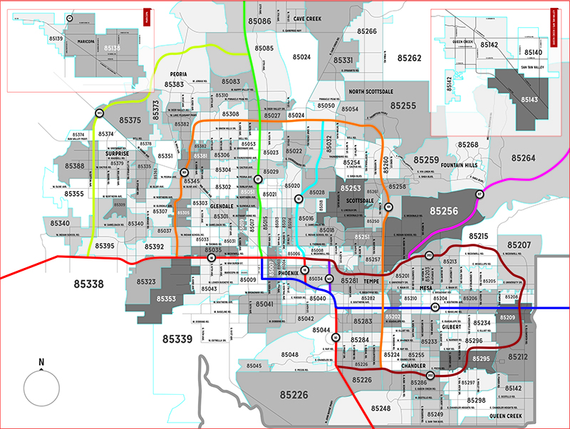 Az Zip Code Map - United States Map